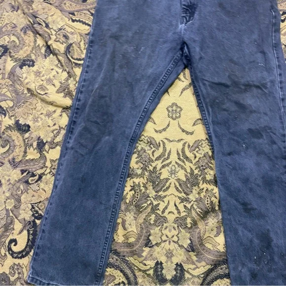 Vtg Y2K Nautica Jeans Mens Size 36x32 Baggy Black Skater Hip‎ Hop Actual - Picture 4 of 11